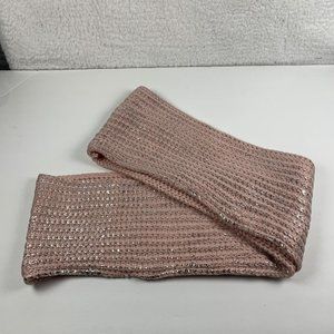 Tucker+Tate Chunky Knit‎ Infinity Scarf Girls Size One Pink Metallic NWT 6206